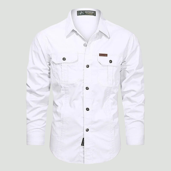 Men’s Outdoor Shirt with Chest Pockets and Button Front