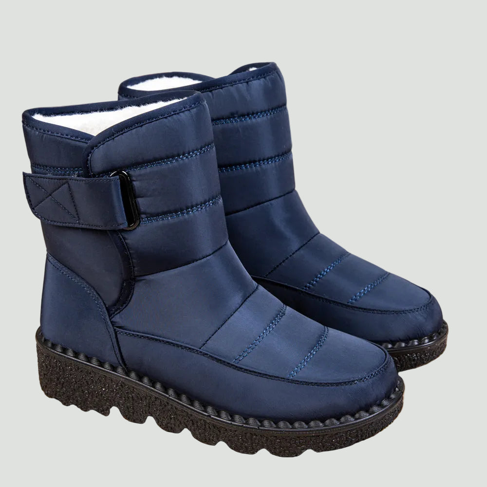 Women’s Velcro Snow Boots – Warm Lined & Non-Slip Winter Boots