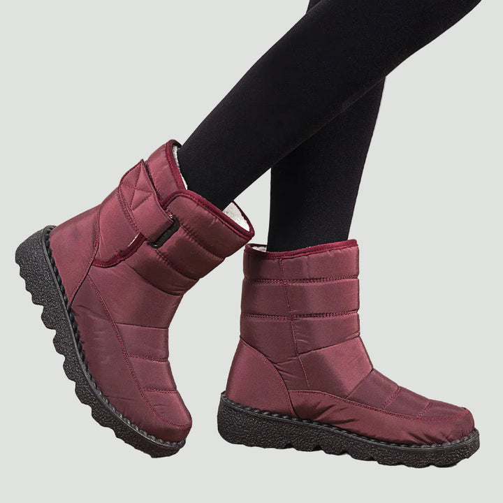 Women’s Velcro Snow Boots – Warm Lined & Non-Slip Winter Boots