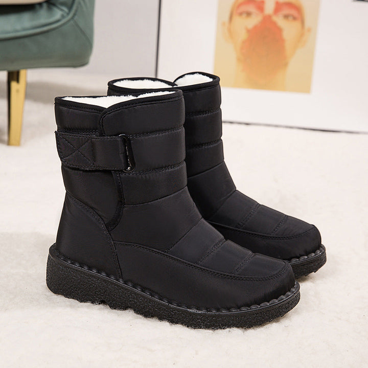 Women’s Velcro Snow Boots – Warm Lined & Non-Slip Winter Boots