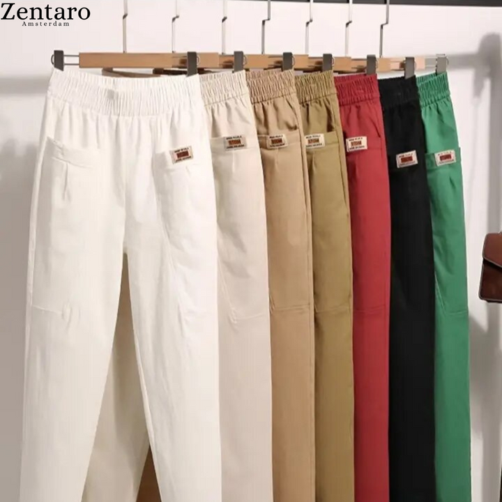 Women’s Cotton Trousers – Stretch Fit for Everyday Comfort