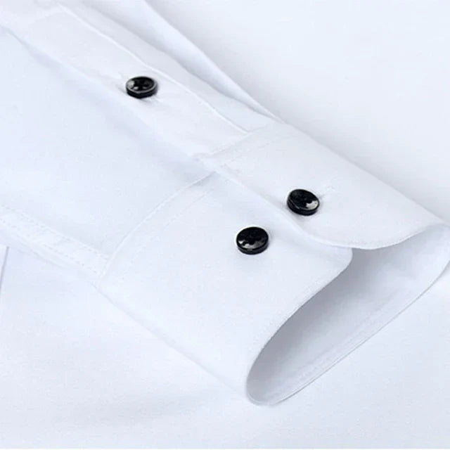 Men’s Stretch Long Sleeve Shirt – Crease-Resistant Smart Casual
