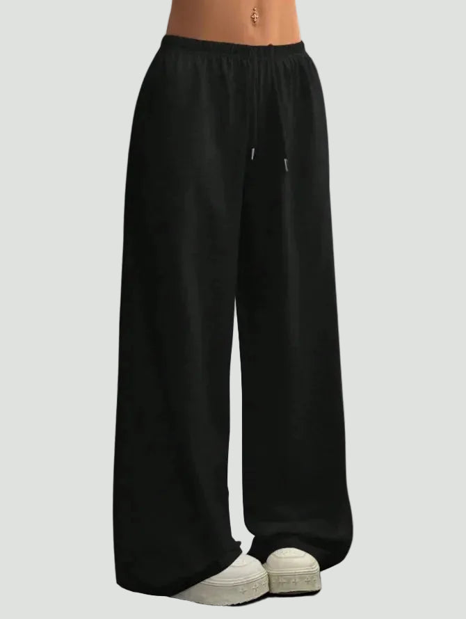 Women’s Jogger Trousers – Wide Leg, Casual Comfort