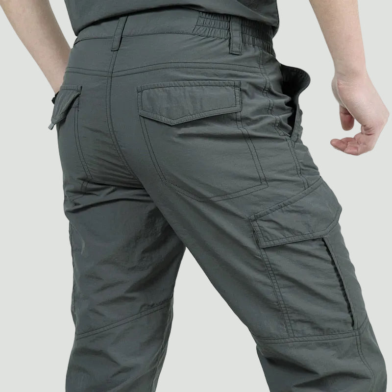Men’s Water-Repellent Cargo Trousers – Breathable, Tactical Pocket Design