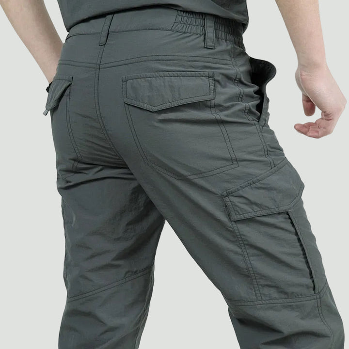 Men’s Water-Repellent Cargo Trousers – Breathable, Tactical Pocket Design