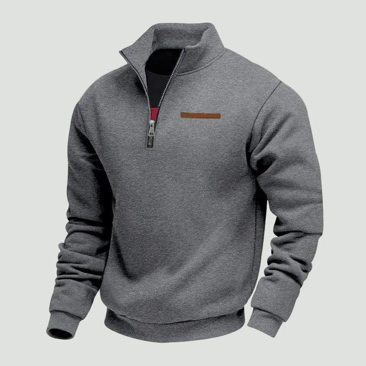 Men’s Half Zip Fleece Sweater – Warm Layered Comfort