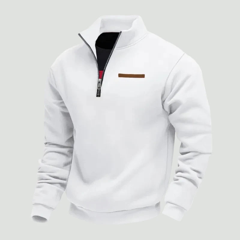 Men’s Half Zip Fleece Sweater – Warm Layered Comfort