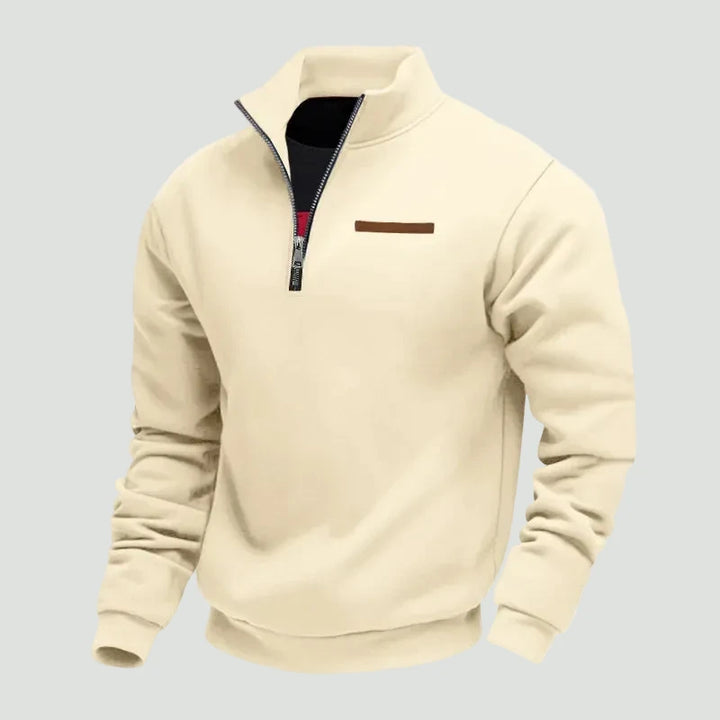 Men’s Half Zip Fleece Sweater – Warm Layered Comfort