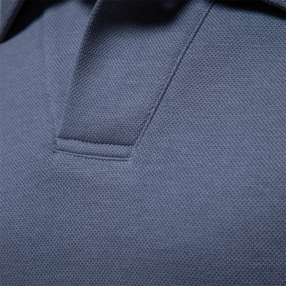 Men’s Long Sleeve Polo Shirt – Slim Fit Style for Everyday Wear