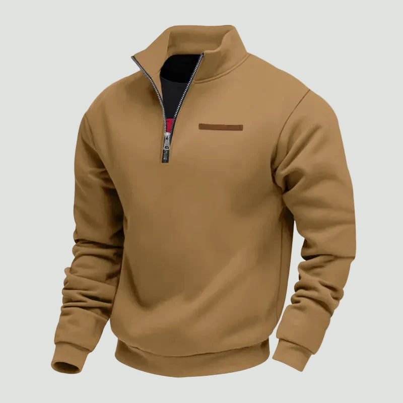 Men’s Half Zip Fleece Sweater – Warm Layered Comfort