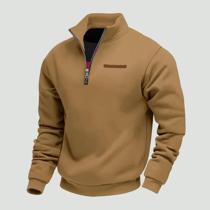 Men’s Half Zip Fleece Sweater – Warm Layered Comfort