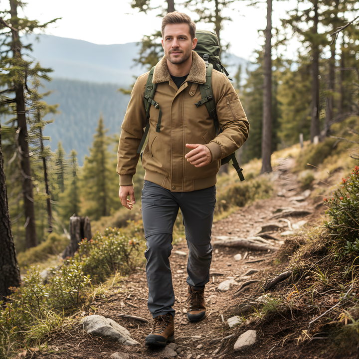 Men’s Durable Outdoor Jacket – Insulated Layer for Cold Weather Use