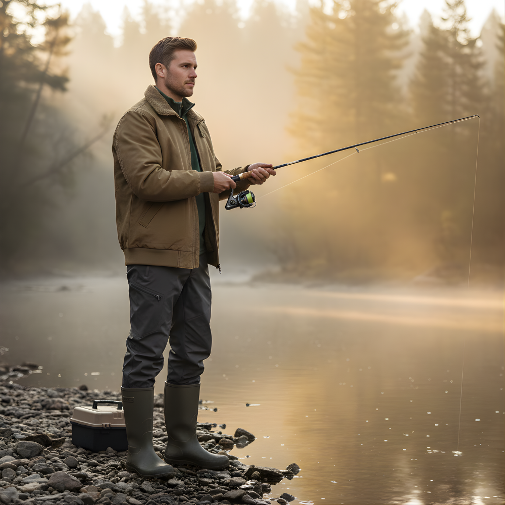 Men’s Durable Outdoor Jacket – Insulated Layer for Cold Weather Use