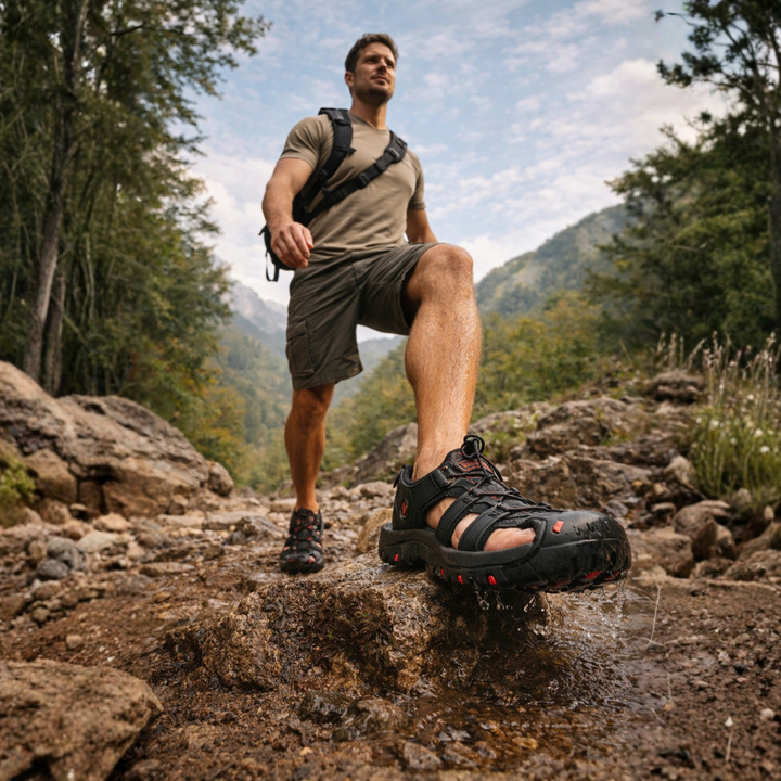 Water-Resistant Outdoor Hiking Sandals – Lightweight Grip Support