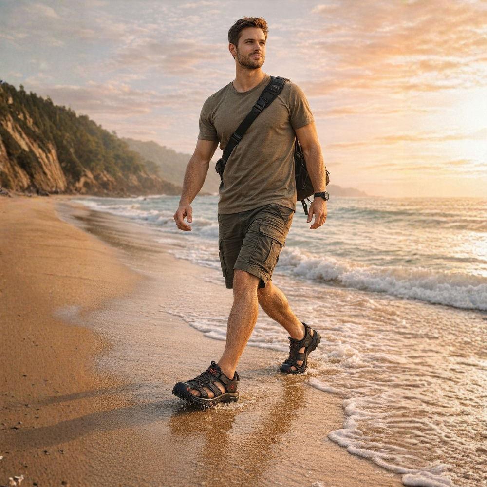 Water-Resistant Outdoor Hiking Sandals – Lightweight Grip Support