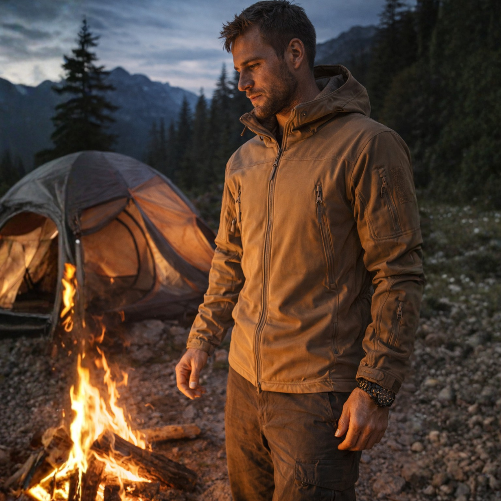 Softshell Outdoor Jacket – Hooded Protection for All Conditions