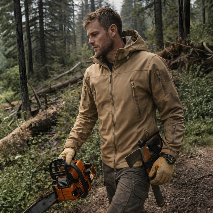 Softshell Outdoor Jacket – Hooded Protection for All Conditions
