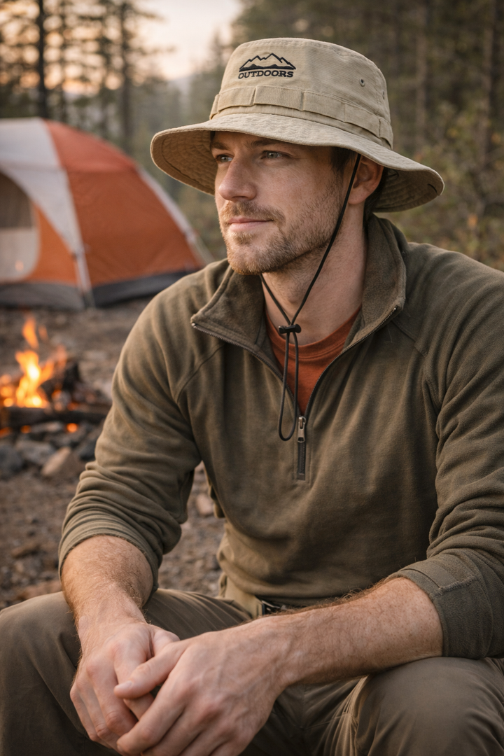 Breathable Cotton Outdoor Hat – Lightweight Sun Protection
