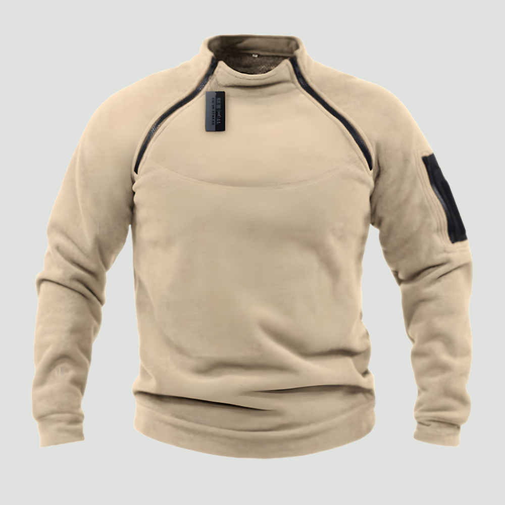 Men’s Warm Fleece Pullover – Breathable Layer for Outdoor Use