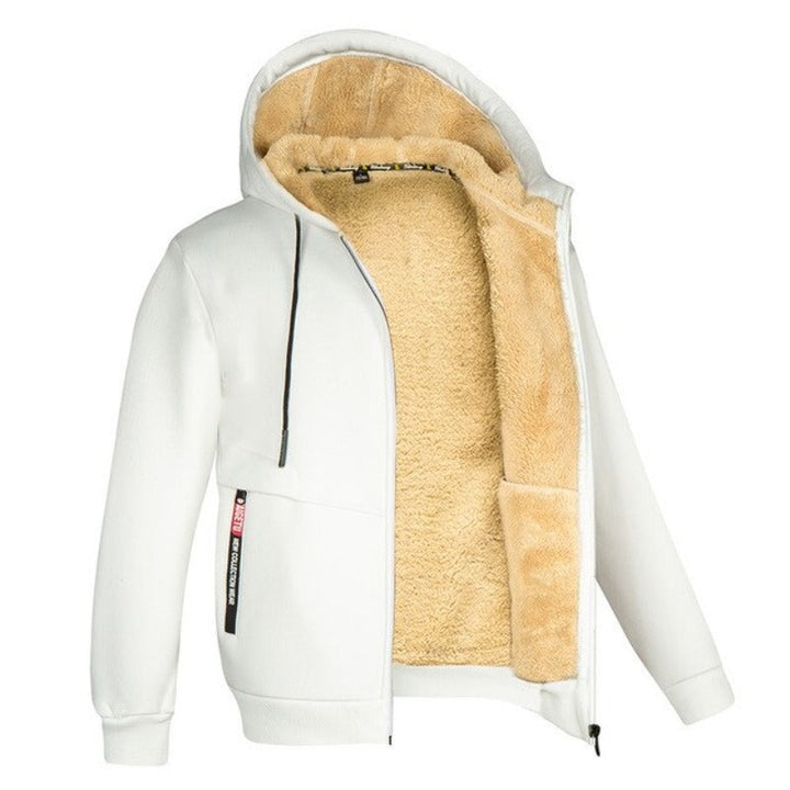 Men’s Knitted Zip Cardigan – Warm Winter Layer with Soft Lining