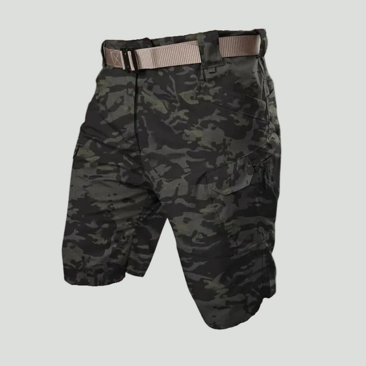 Men’s Outdoor Cargo Shorts – Elastic Waist Design with 6 Pockets