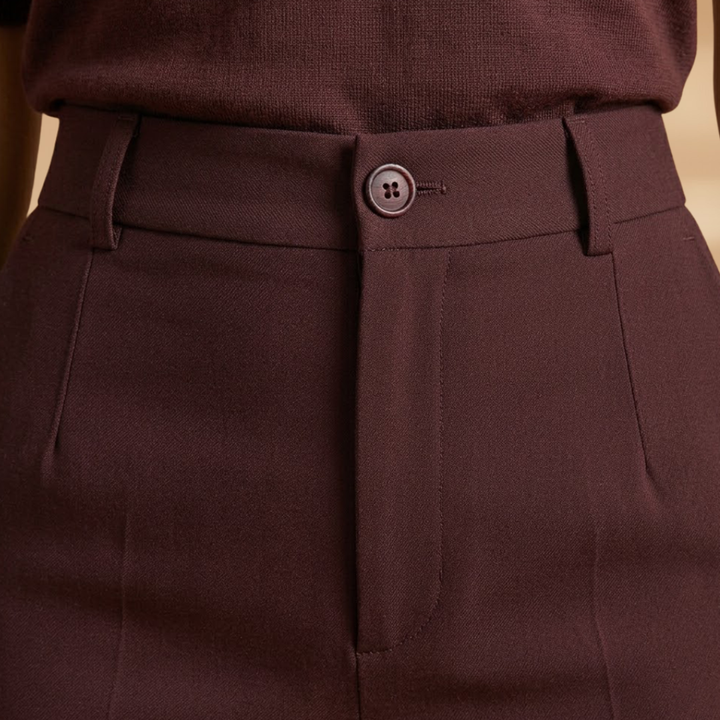 Women’s Tailored Trousers – High Waist Stretch Fit for Smart Wear