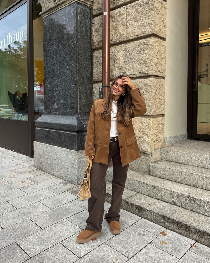 Women’s Blazer Jacket with Notched Lapels – Smart Casual Outerwear