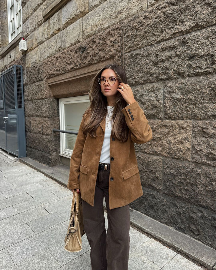 Women’s Blazer Jacket with Notched Lapels – Smart Casual Outerwear