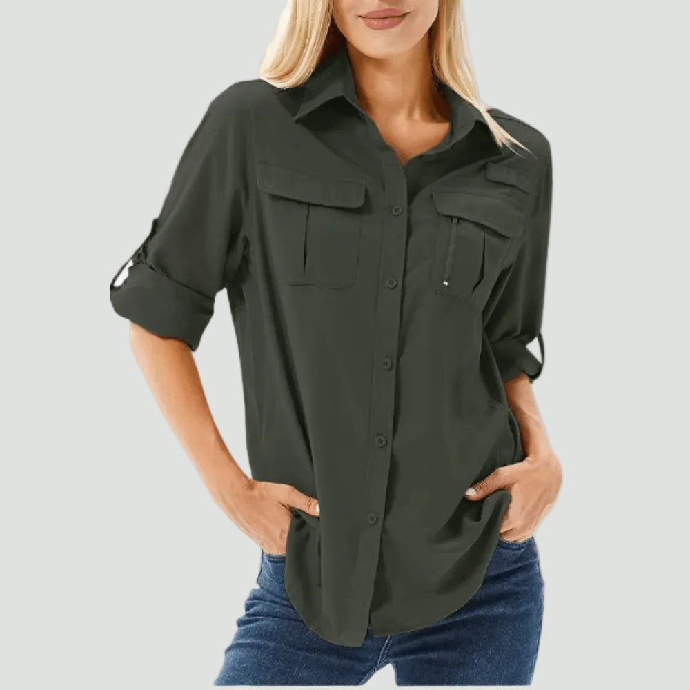 Women’s Lightweight Long Sleeve Hiking Shirt – Breathable for Outdoor Use