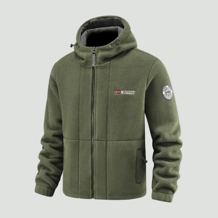 Men’s Windproof Fleece Jacket – Breathable Layer for Cold Weather