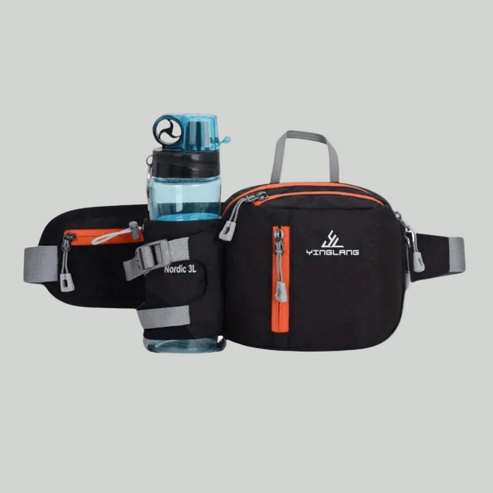 Lightweight Water-Resistant Outdoor Waist Pack – Bottle Holder Design