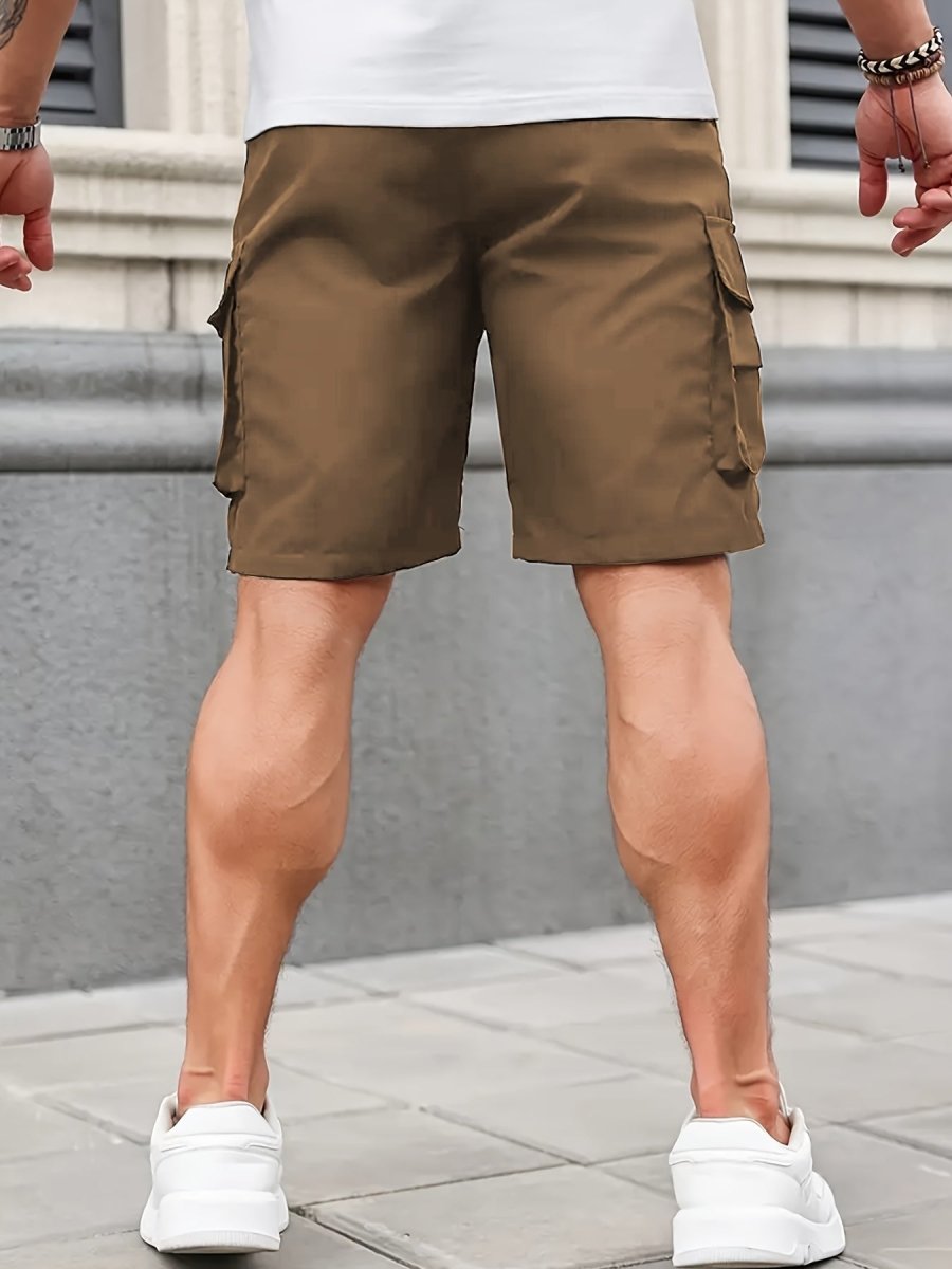 Men’s Lightweight Cargo Shorts – Zipped Pocket Design for Outdoor Hiking