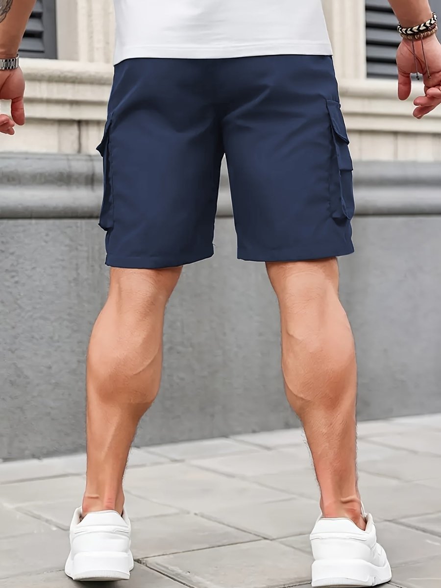 Lightweight Cargo Shorts with Zip Pockets – Breathable Summer Fit for Men