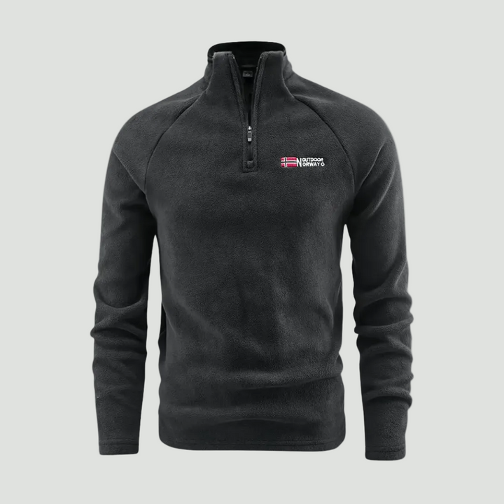 Men’s Thermal Fleece Half-Zip Jacket – Breathable Midlayer for Cold Weather