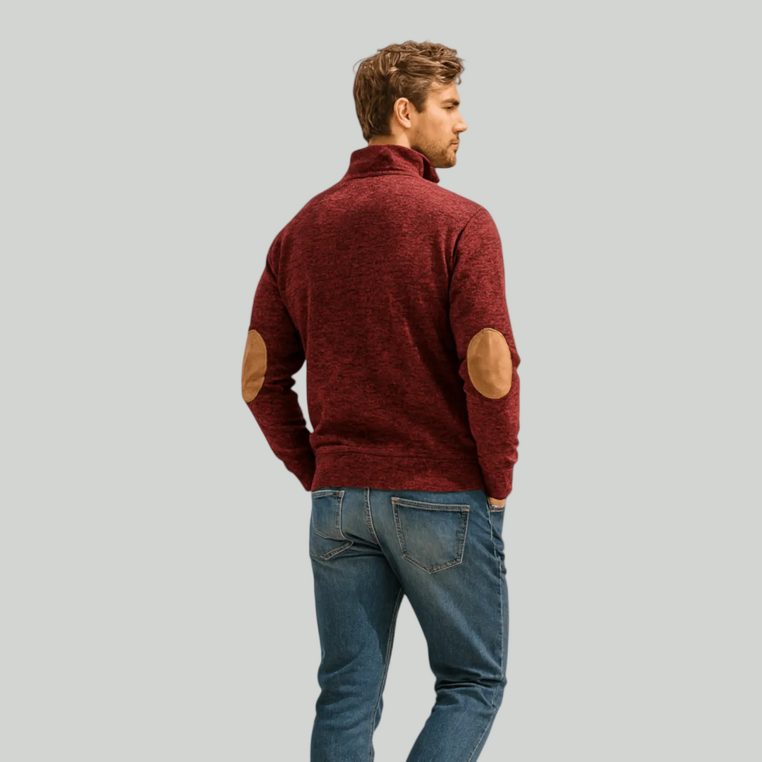 Men’s Knitted Outdoor Sweater – Stand Collar Layer