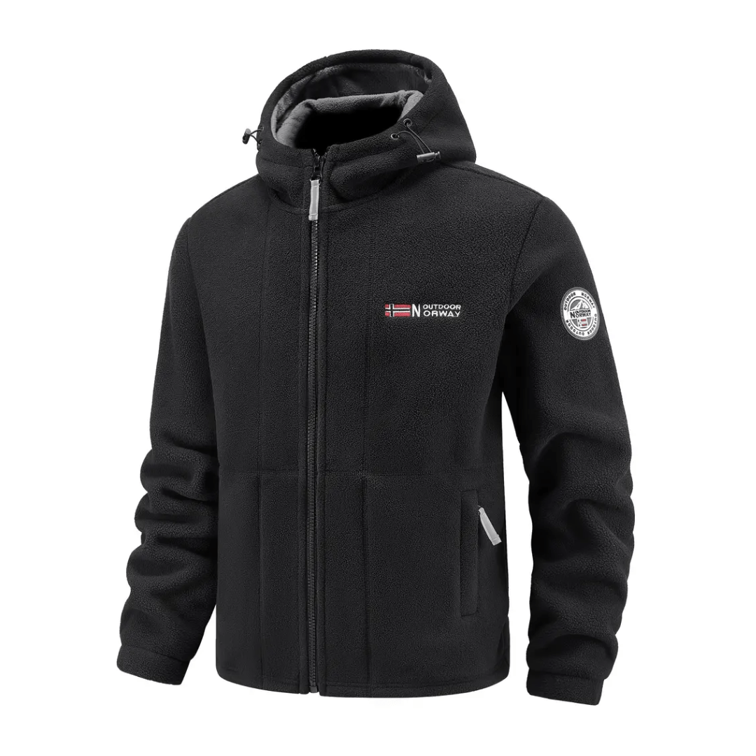 Men’s Windproof Fleece Jacket – Breathable Layer for Cold Weather