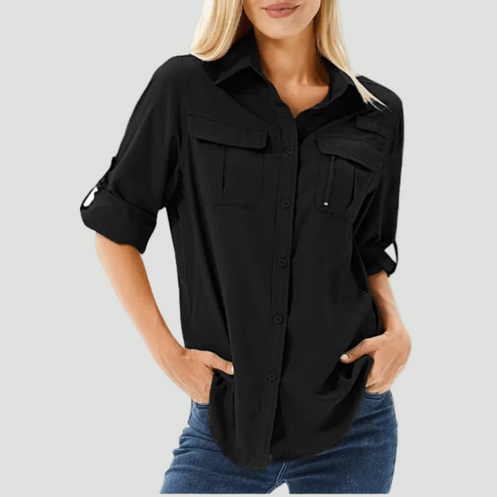 Women’s Lightweight Long Sleeve Hiking Shirt – Breathable for Outdoor Use