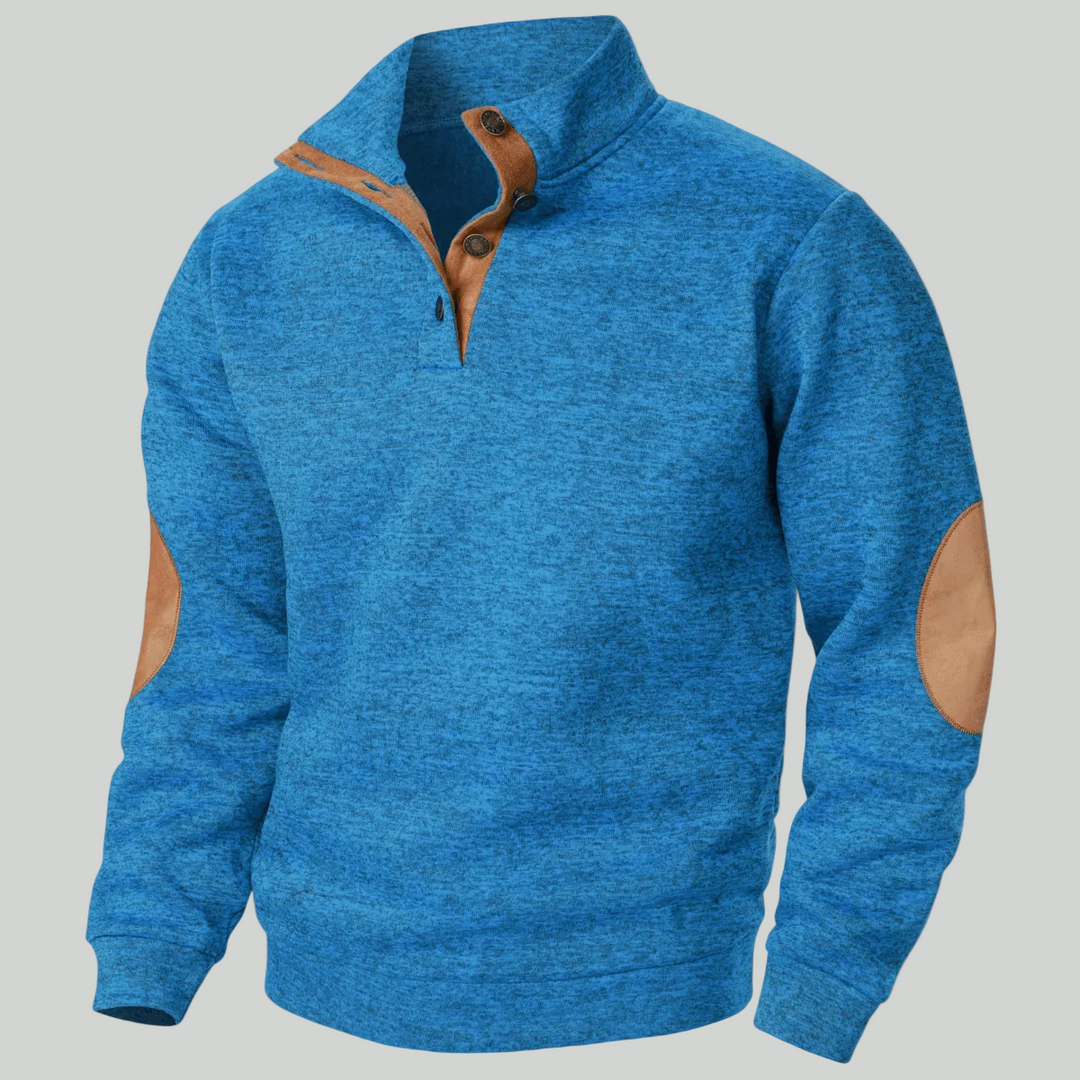 Men’s Knitted Outdoor Sweater – Stand Collar Layer