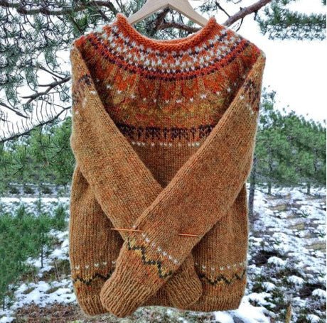 Knitted Fair Isle Sweater – Insulating Layer for Cold Weather