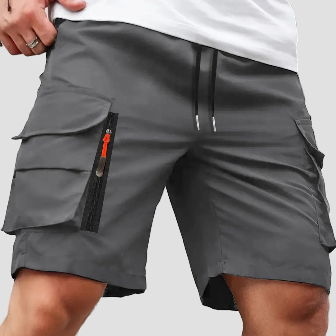 Men’s Lightweight Cargo Shorts – Zipped Pocket Design for Outdoor Hiking