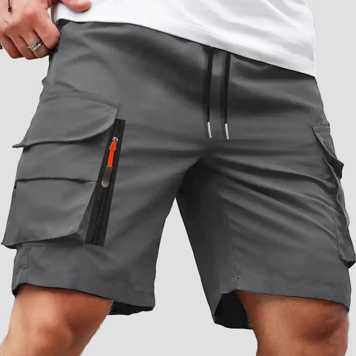 Men’s Lightweight Cargo Shorts – Zipped Pocket Design for Outdoor Hiking