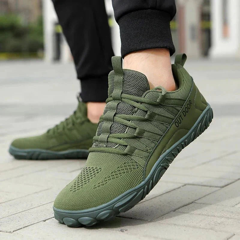 Wide-Fit Barefoot Walking Shoes – Breathable Design with Grippy Outsole