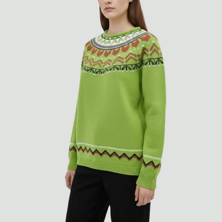 Knitted Fair Isle Sweater – Insulating Layer for Cold Weather