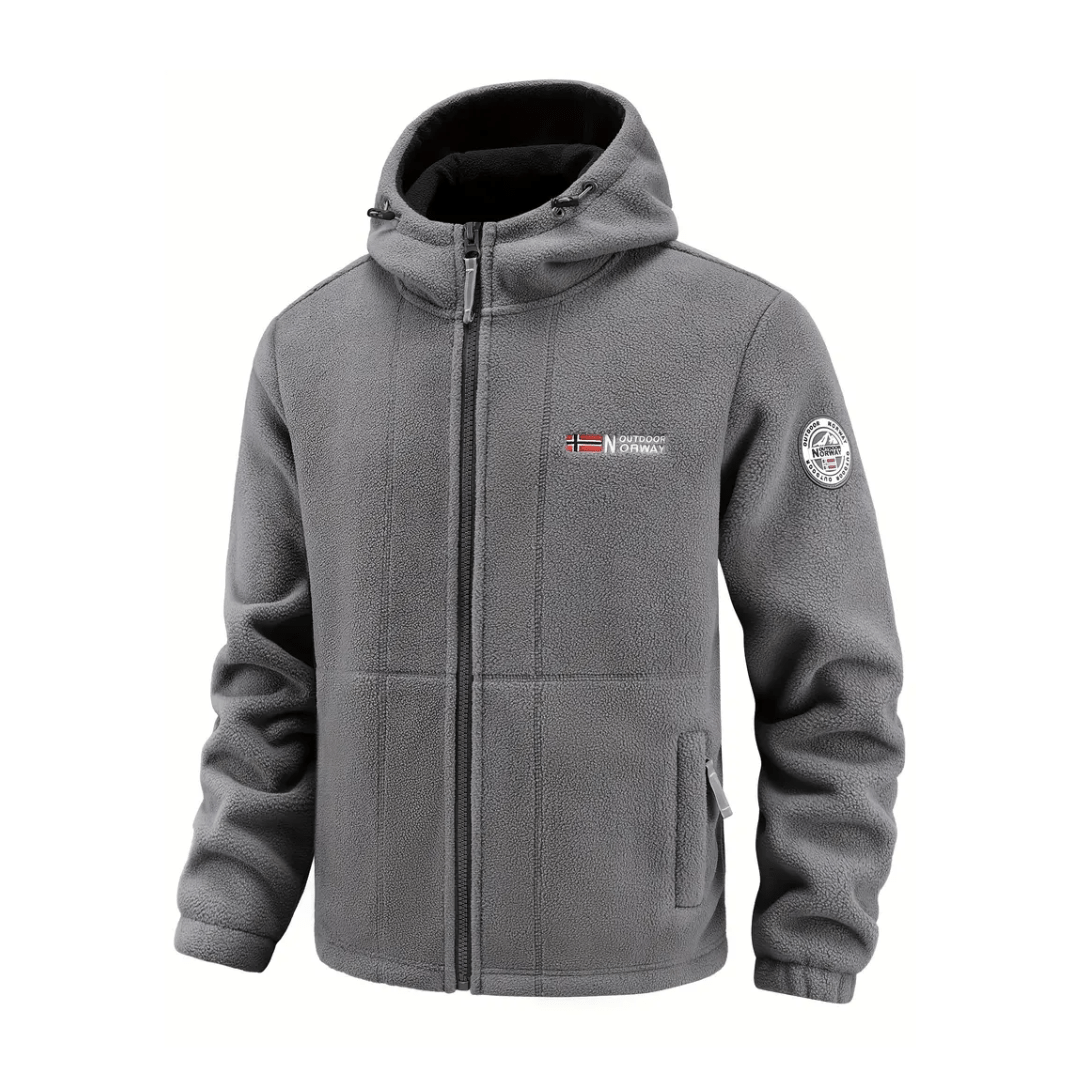 Men’s Windproof Fleece Jacket – Breathable Layer for Cold Weather
