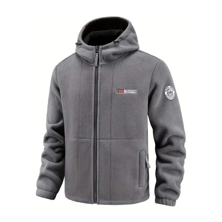 Men’s Windproof Fleece Jacket – Breathable Layer for Cold Weather