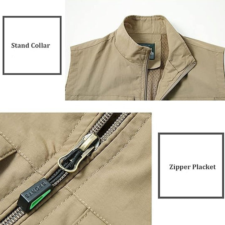 Lightweight Travel Vest – Multi-Pocket & Quick-Dry Design