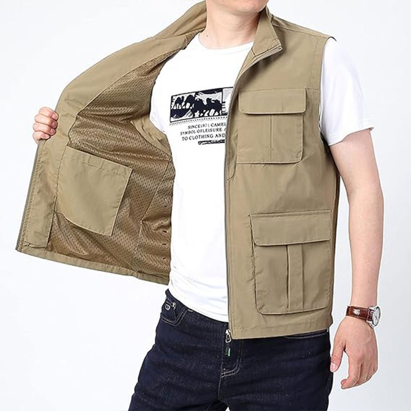 Lightweight Travel Vest – Multi-Pocket & Quick-Dry Design