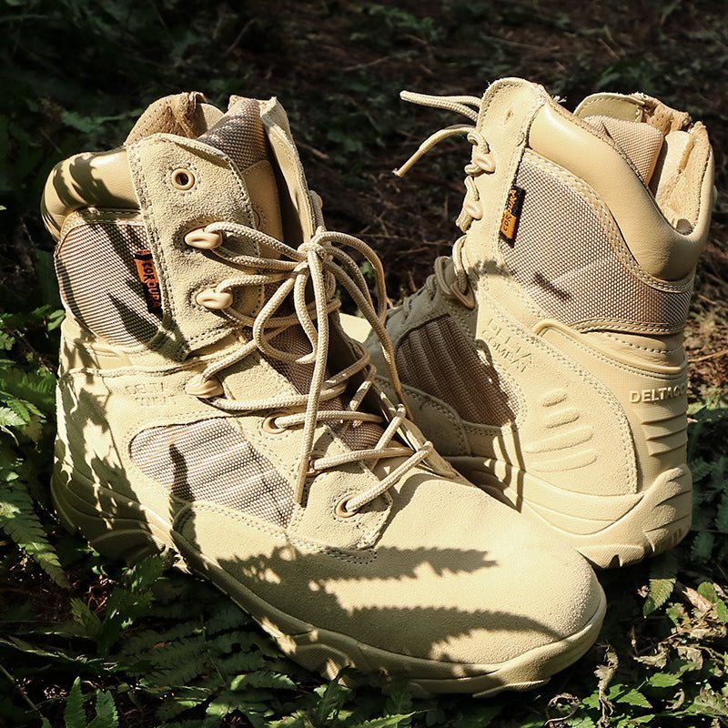 Men’s Lightweight Waterproof Tactical Hiking Shoes – Grip Sole for Outdoor Use