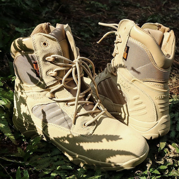 Men’s Lightweight Waterproof Tactical Hiking Shoes – Grip Sole for Outdoor Use