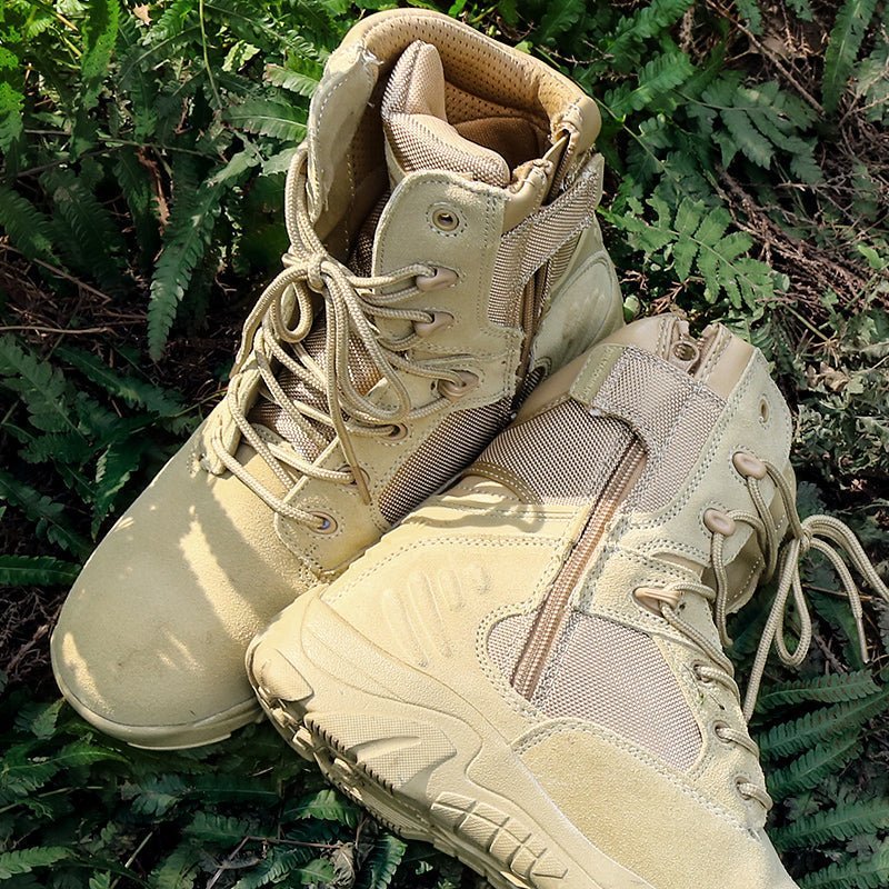 Men’s Lightweight Waterproof Tactical Hiking Shoes – Grip Sole for Outdoor Use